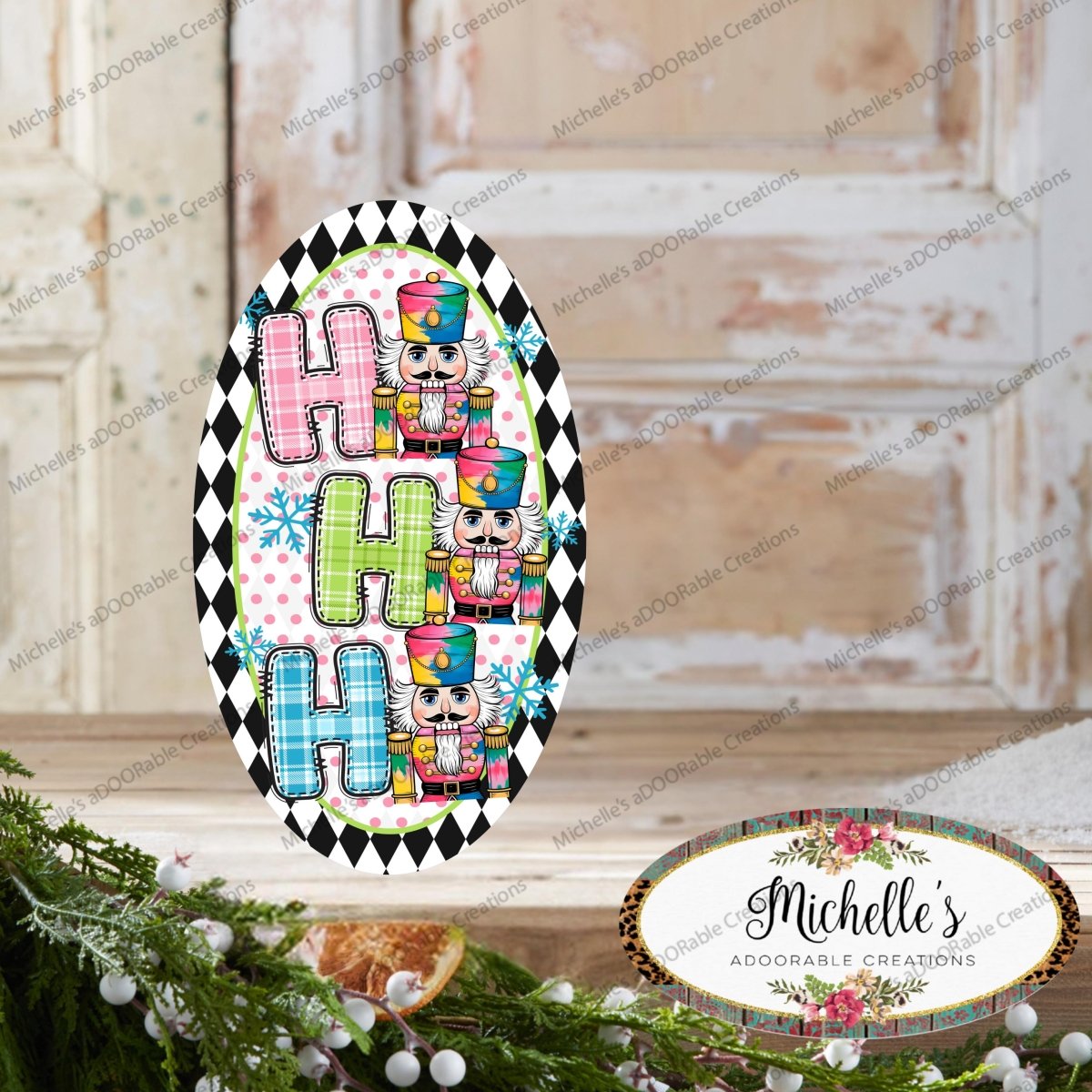 Shop For Oval Ho Ho Ho Nutcracker Sign