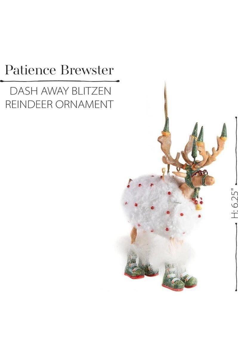 Shop For Patience Brewster Dash Away Blitzen Reindeer Ornament