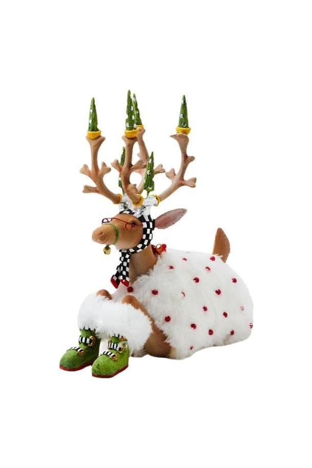 Shop For Patience Brewster Dash Away Sitting Blitzen Reindeer Figure