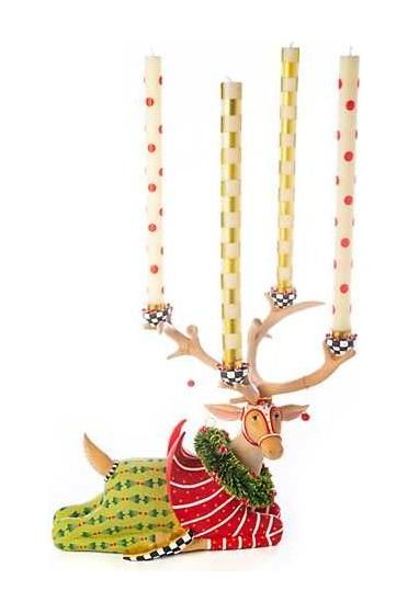 Shop For Patience Brewster Dash Away Sitting Prancer Reindeer Candelabra