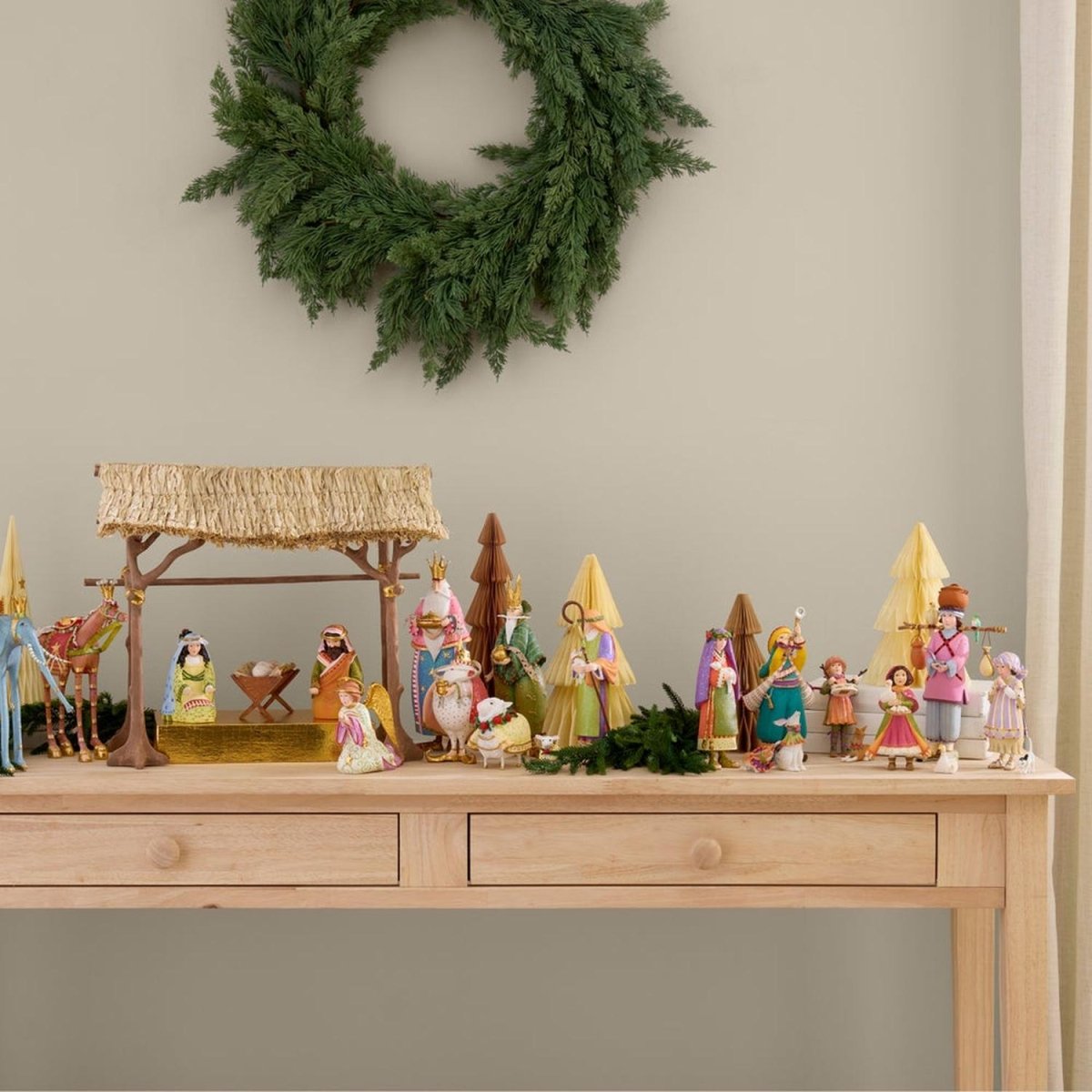 Patience Brewster Nativity Shepherd & Sheep Figures