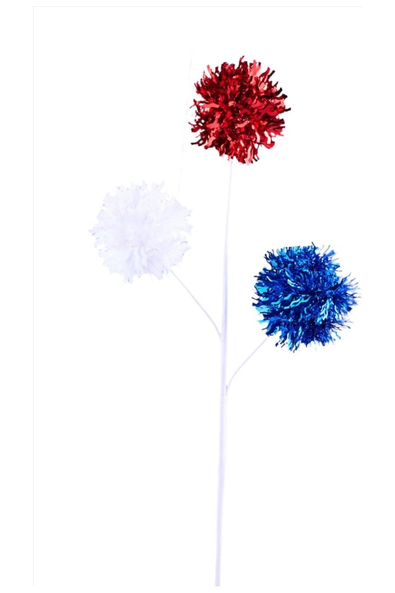 Shop For Patriotic Firework Tinsel Ball Spray at Michelle's aDOORable Creations