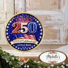 Shop For Patriotic Fireworks 250 Years USA Celebration Sign