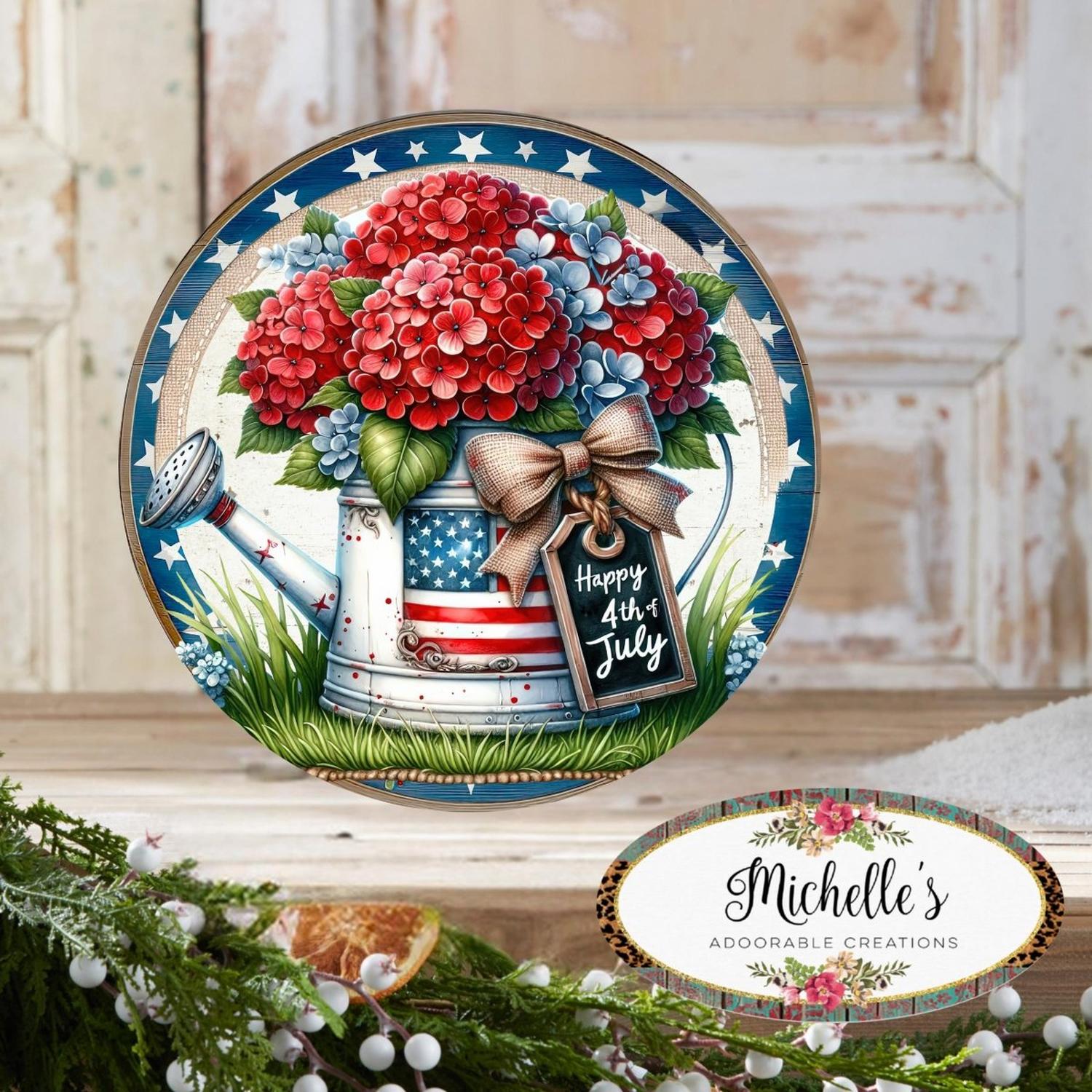 Shop For Patriotic Happy 4th Watering Can Sign