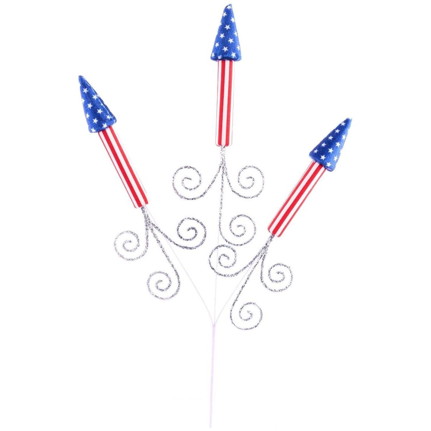 Shop For Patriotic Lit Firecracker Spray at Michelle's aDOORable Creations