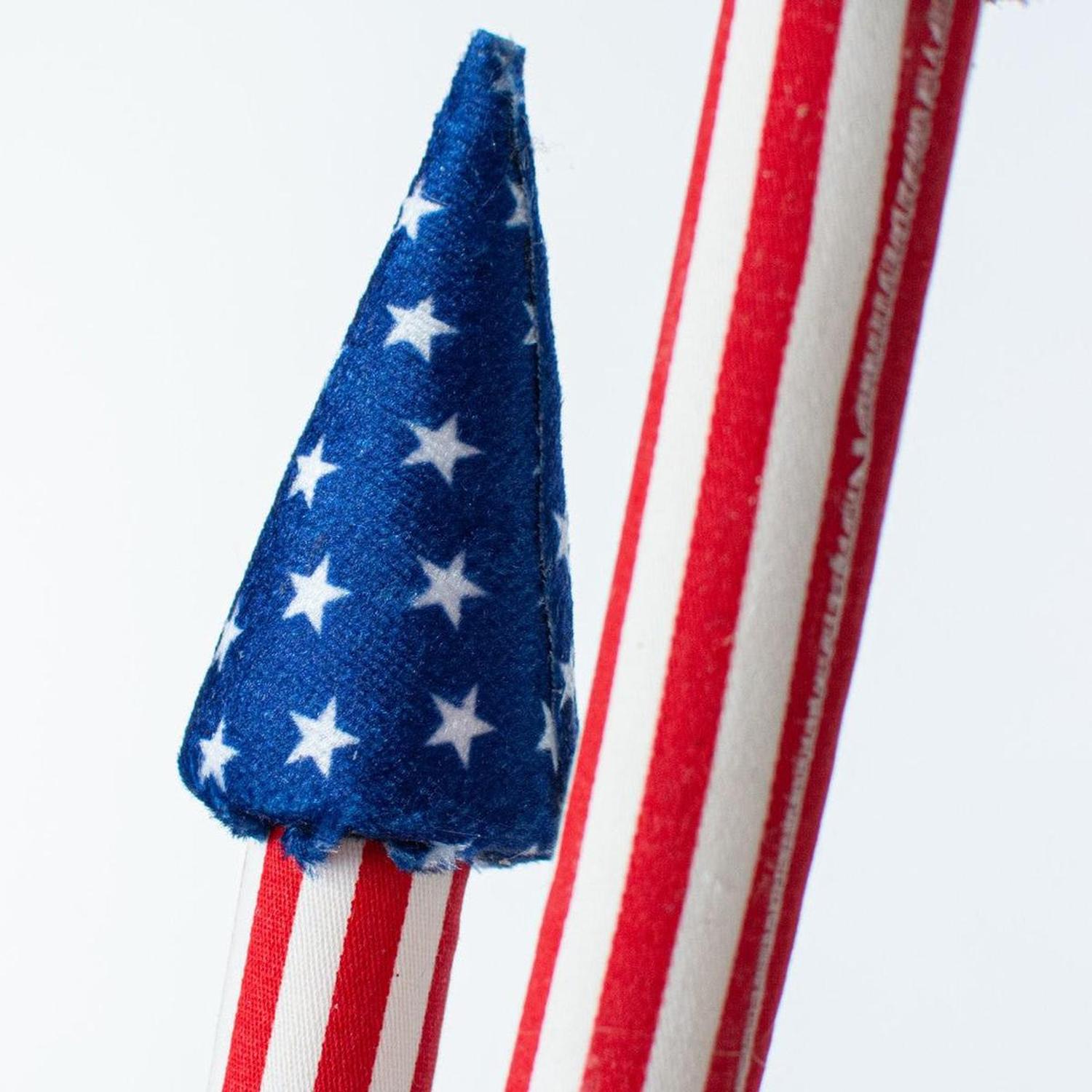 26" Patriotic Lit Firecracker Spray