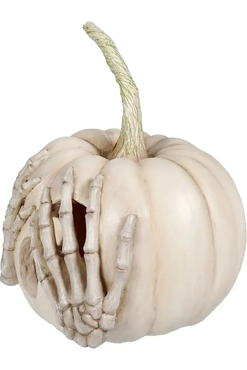 Shop For Peek - a - Boo Pumpkin White 10"