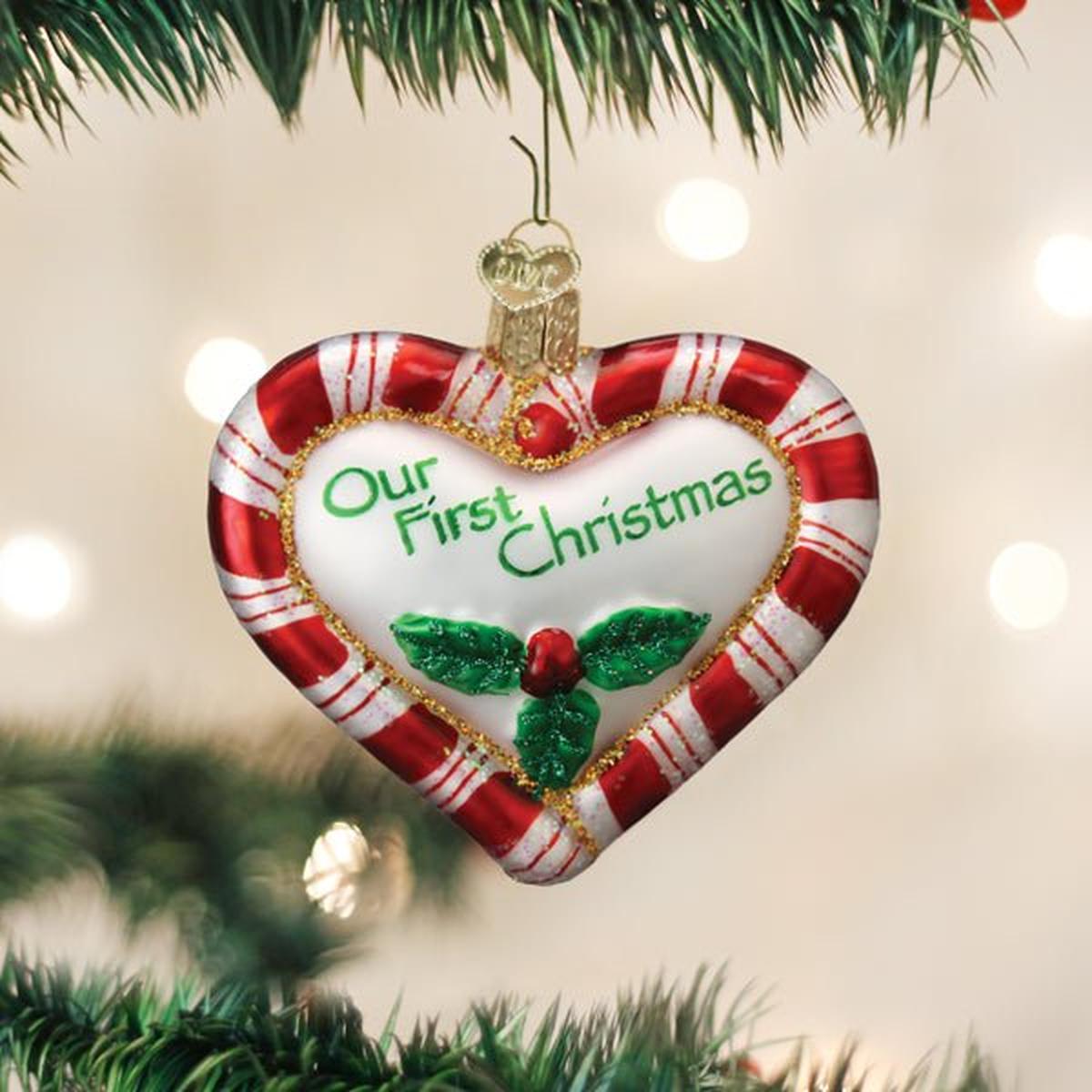 Shop For Peppermint Heart Ornament
