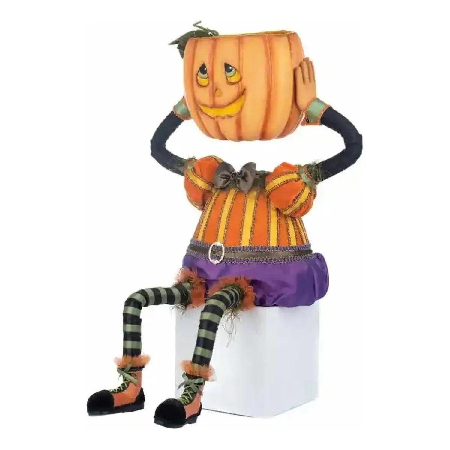 Percy Pumpkin Head Halloween Candy Bowl