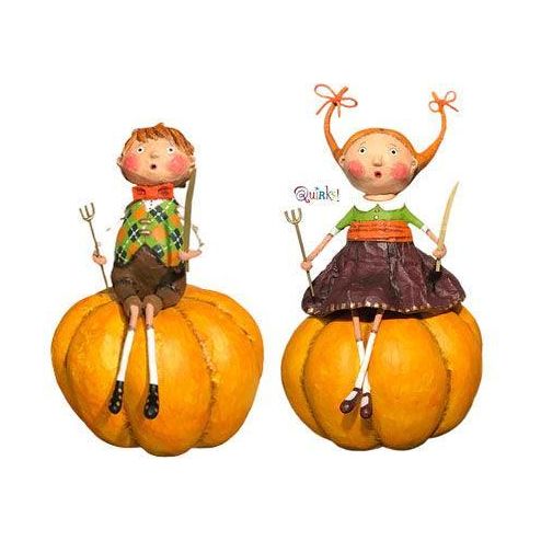 Shop For Peter & Prissy Pumpkin Eater Figurines Set of 2