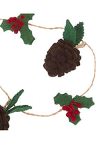 Shop For Pinecones and Holly Berries Felt Garland at Michelle's aDOORable Creations