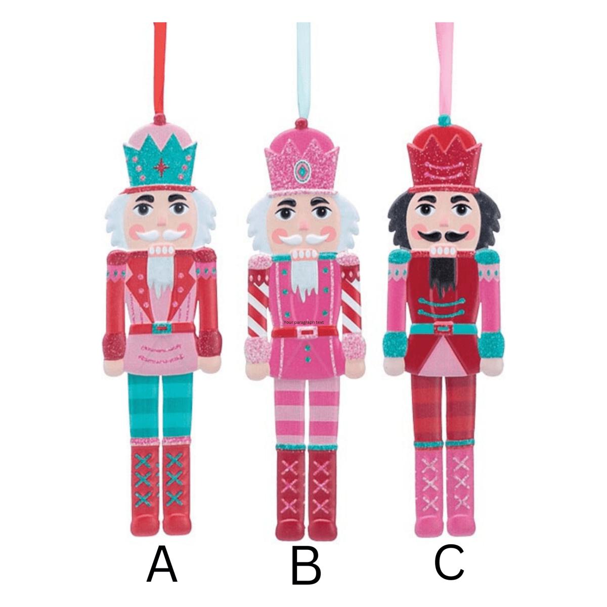 Shop For Pink and Red Tin Nutcracker Ornament
