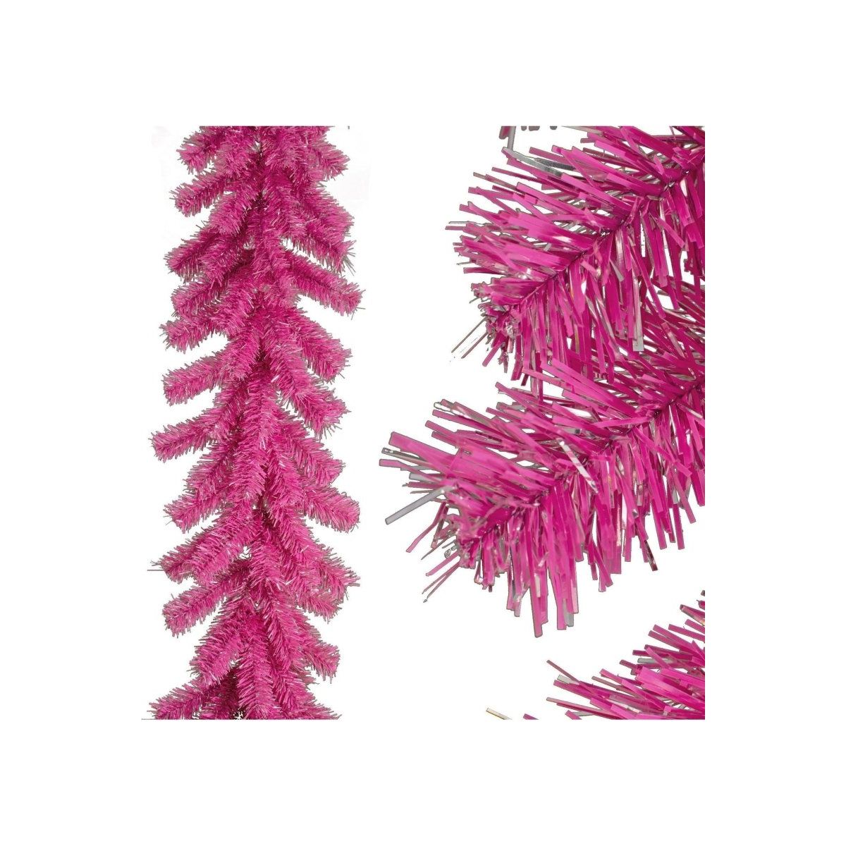 Shop For Pink and Silver Christmas Garland at Michelle's aDOORable Creations