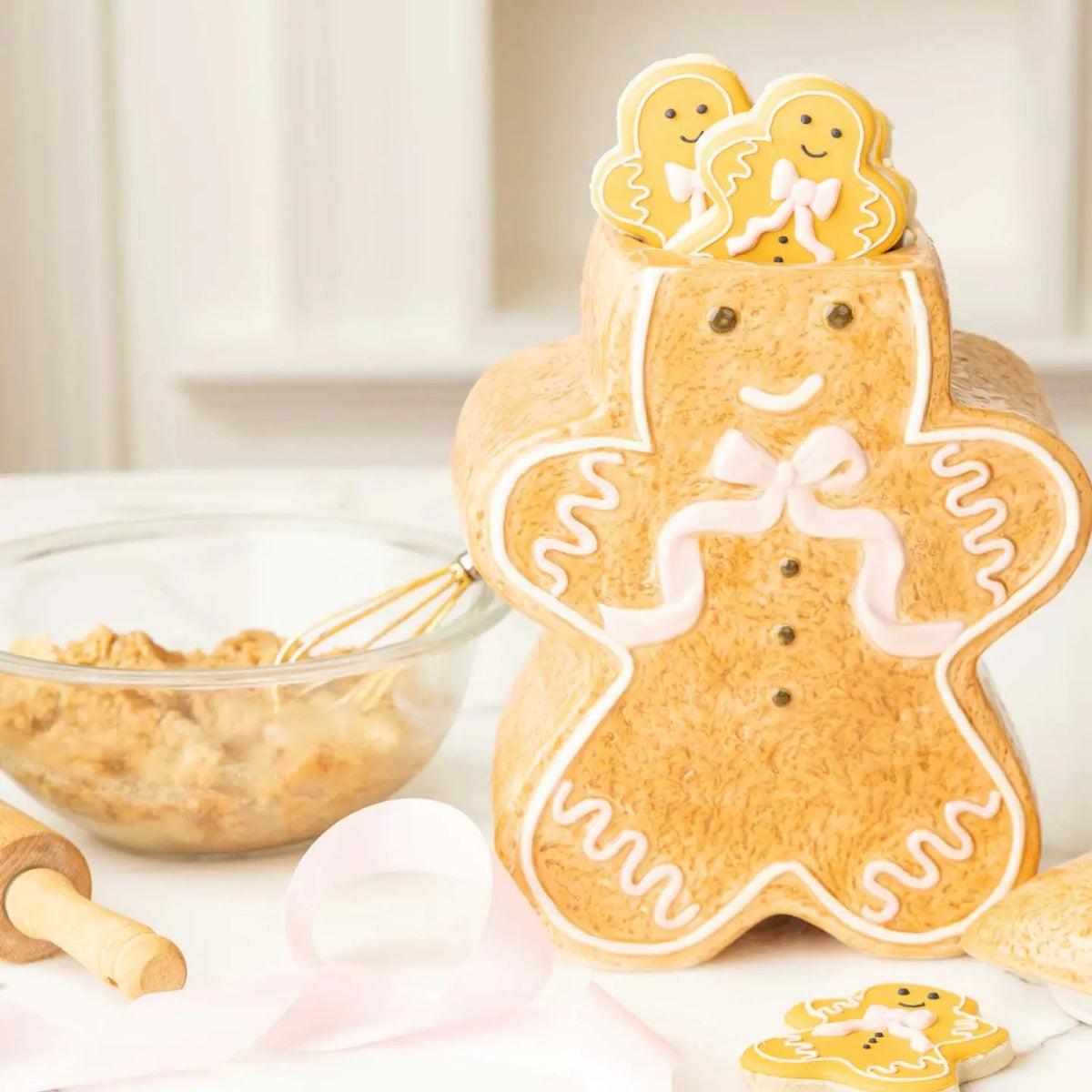 Shop For Pink Bow Gingerbread Cookie Jar