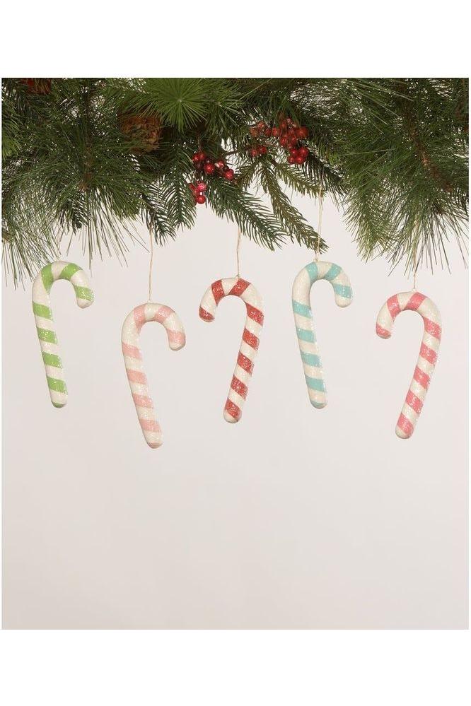 Shop For Pink Candy Cane Ornament at Michelle's aDOORable Creations