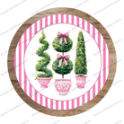 Shop For Pink Chinoiserie Topiary Round Sign