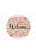 Shop For Pink Floral Blossom Welcome Sign