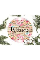 Shop For Pink Floral Blossom Welcome Sign