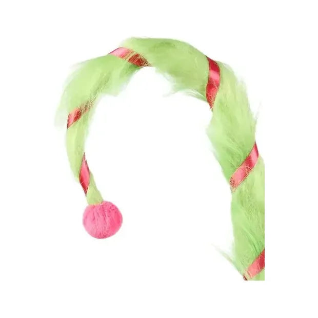 Shop For Pink Green Furry Pom Pom Floral Stem 32"