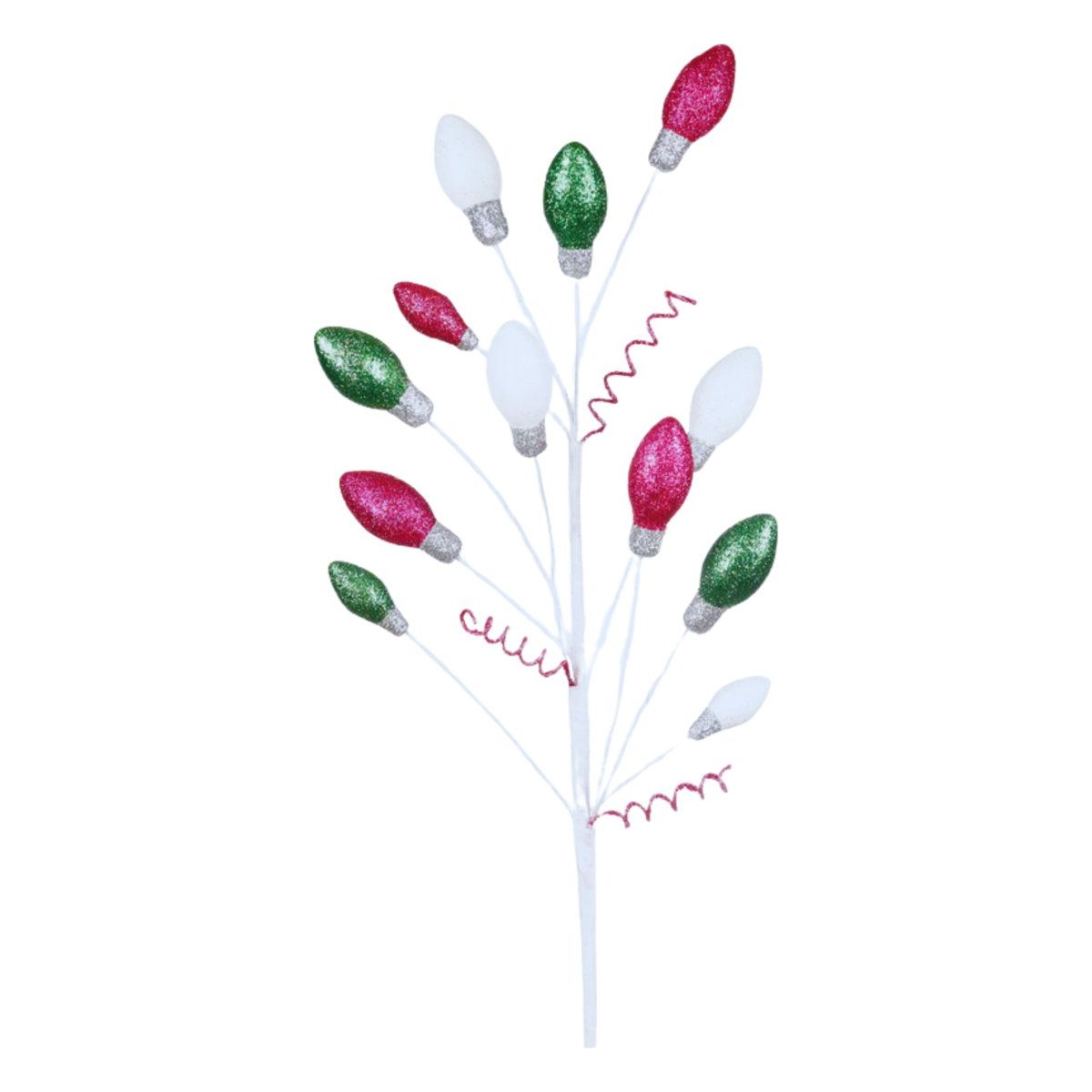 Shop For Pink Green White Christmas Light Glitter Spray 29"