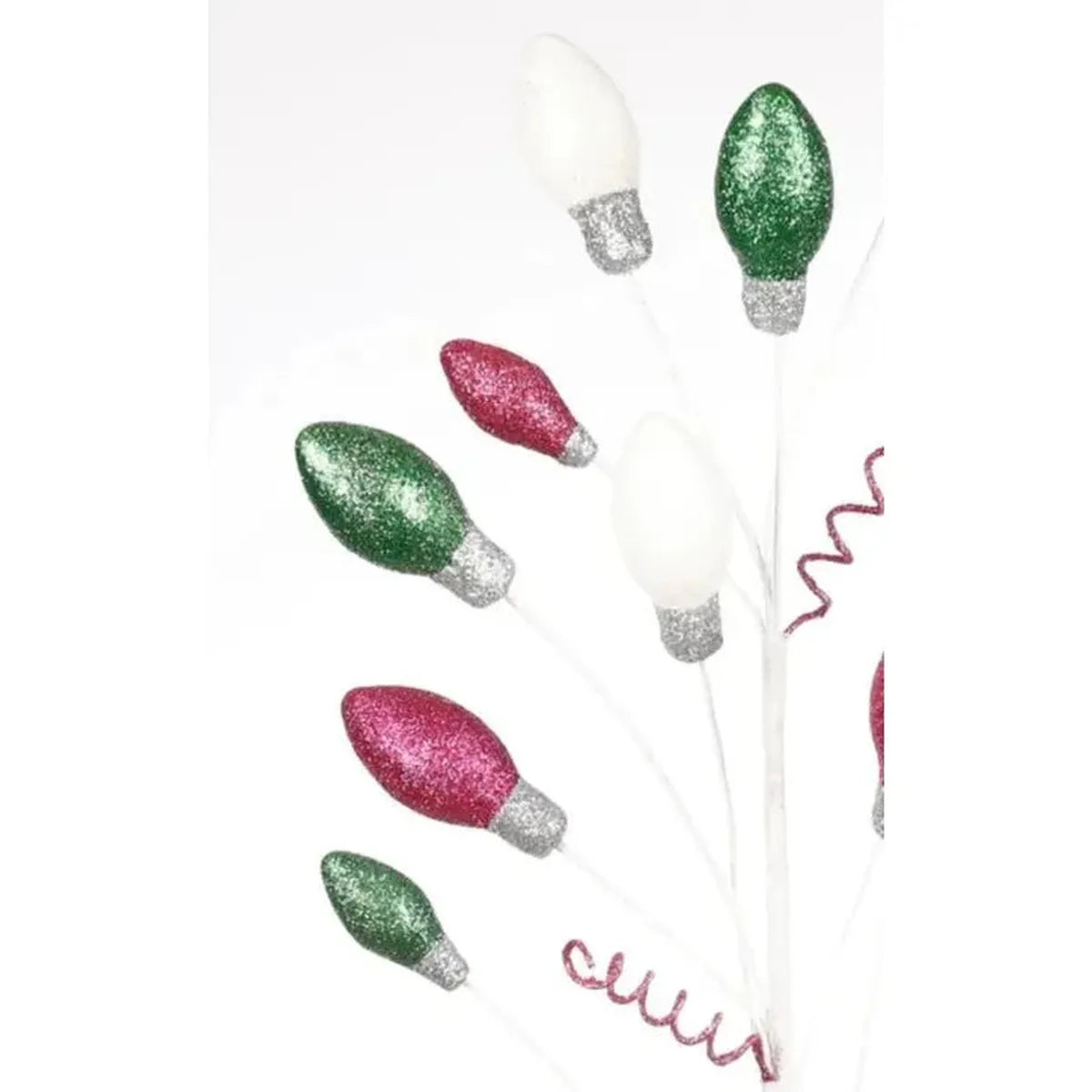 Shop For Pink Green White Christmas Light Glitter Spray 29"