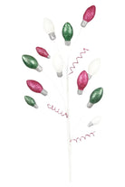 Shop For Pink Green White Christmas Light Glitter Spray 29"