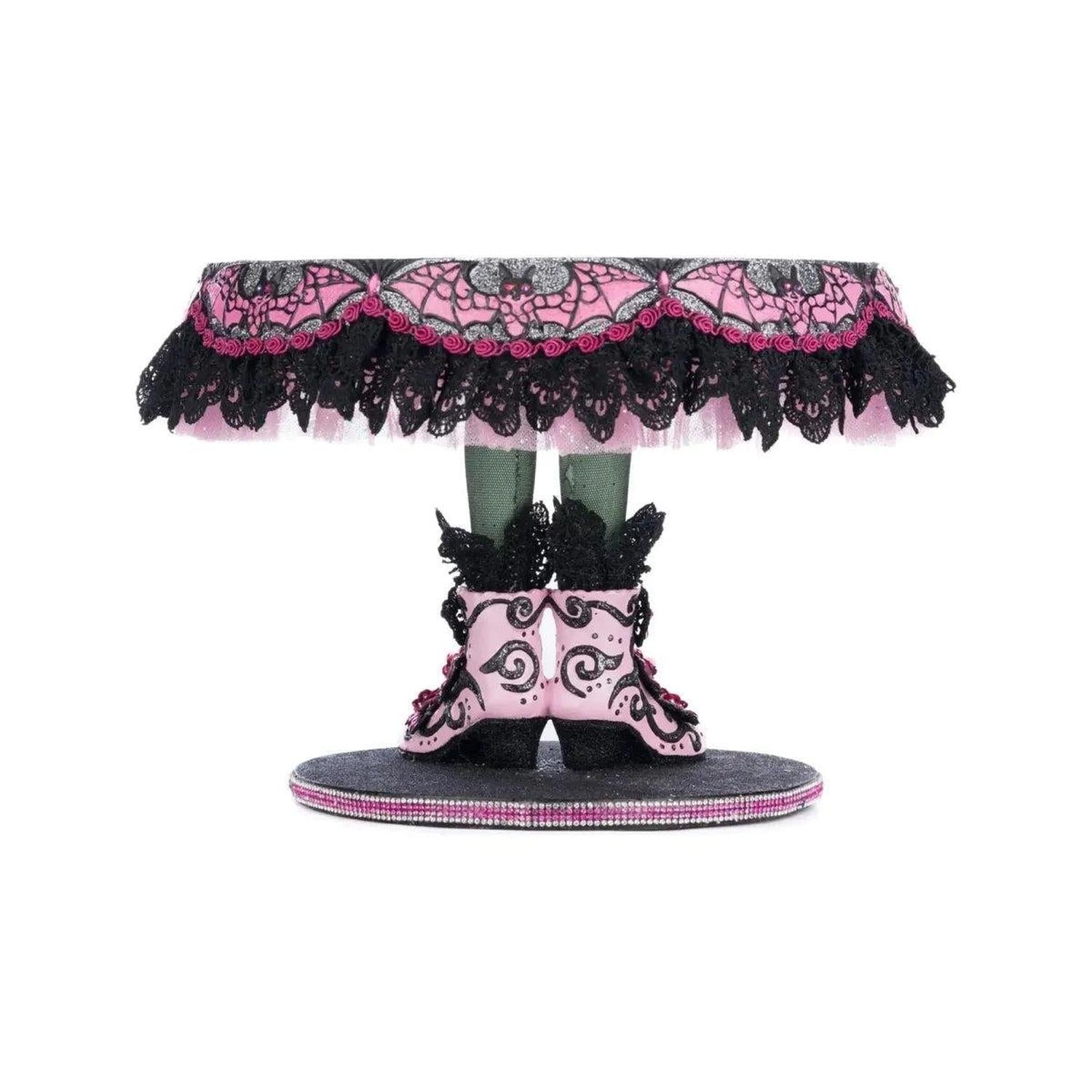 Shop For Pink Panic Possession Witch Boots Cake Plate
