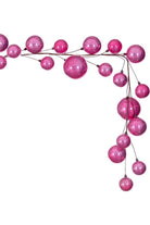 Shop For Pink Pearl Assorted Finish Branch Ball Ornament Garland N222879