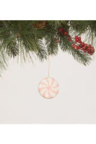 Shop For Pink Peppermint Ornament at Michelle's aDOORable Creations