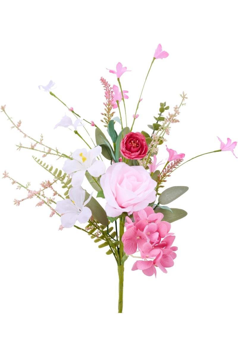 Shop For Pink Rose and Hydrangea Flower Spray FH814798