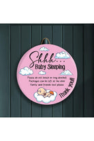 Shop For Pink Sleeping Baby Front Door Decor