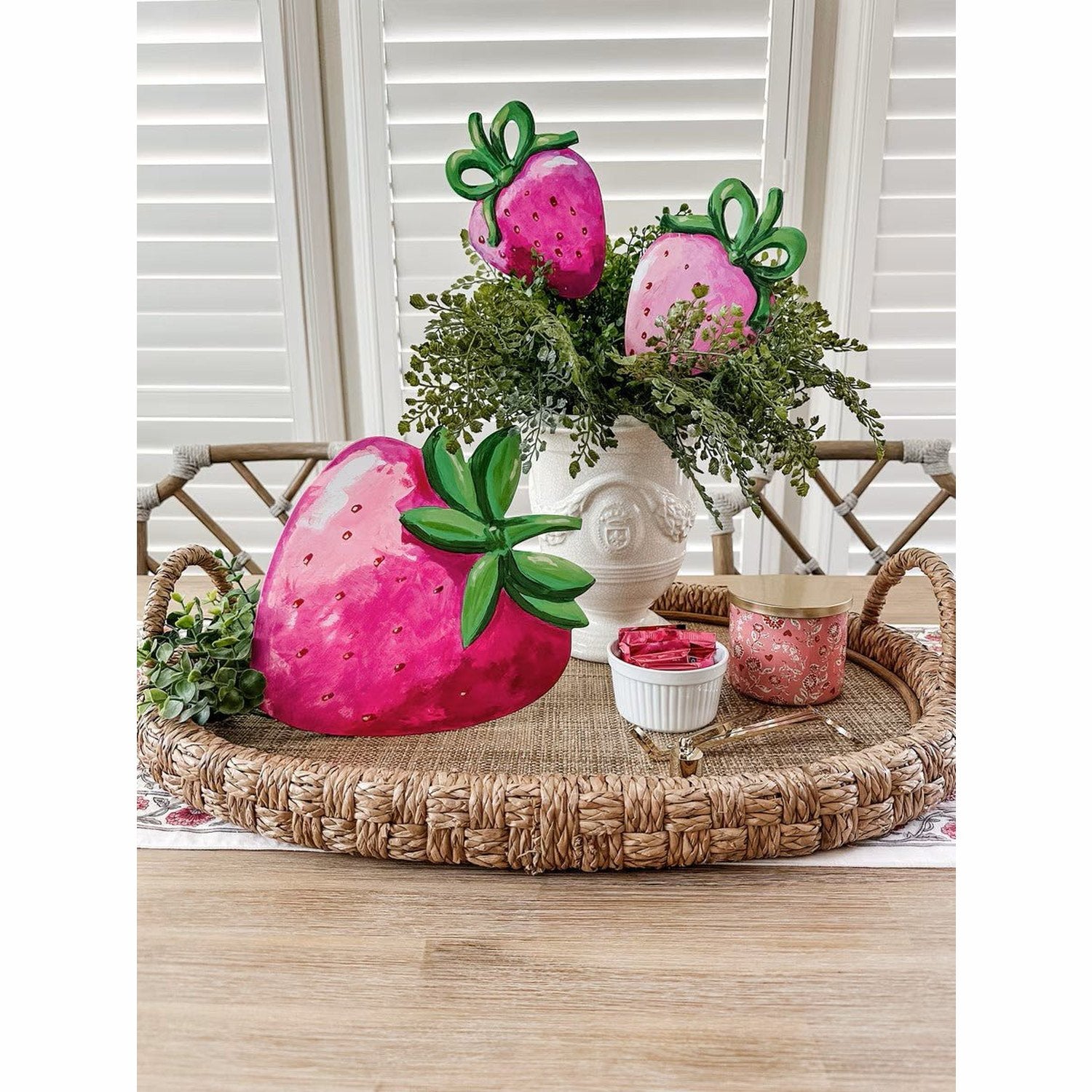 Shop For Pink Strawberries (Set of 2)