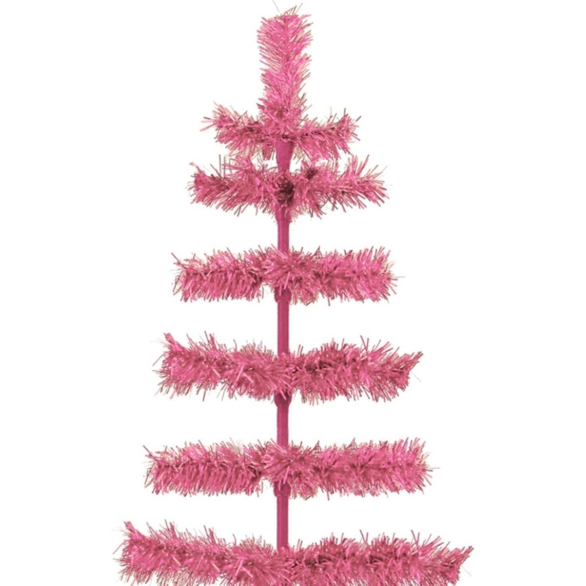 Shop For Pink Tinsel Christmas Tree
