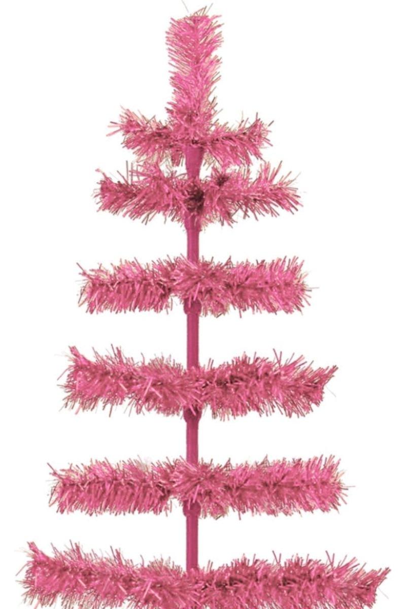 Shop For Pink Tinsel Christmas Tree