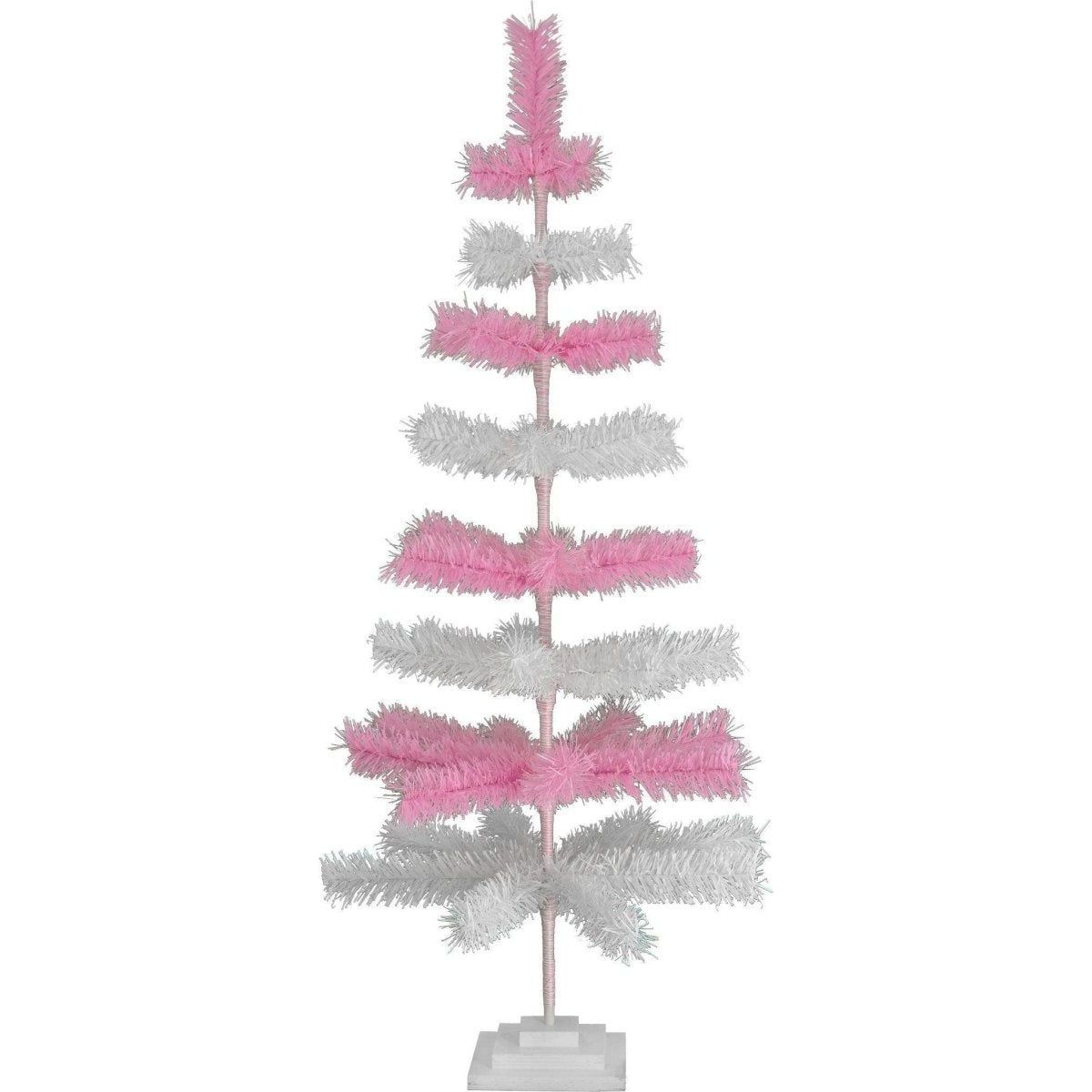 Shop For Pink & White Layered Tinsel Christmas Tree at Michelle's aDOORable Creations