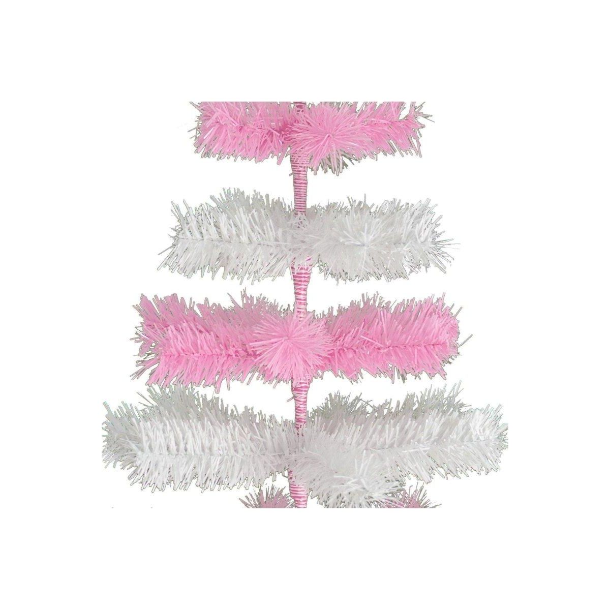 Shop For Pink & White Layered Tinsel Christmas Tree at Michelle's aDOORable Creations