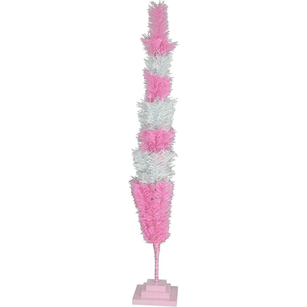 Shop For Pink & White Layered Tinsel Christmas Tree at Michelle's aDOORable Creations