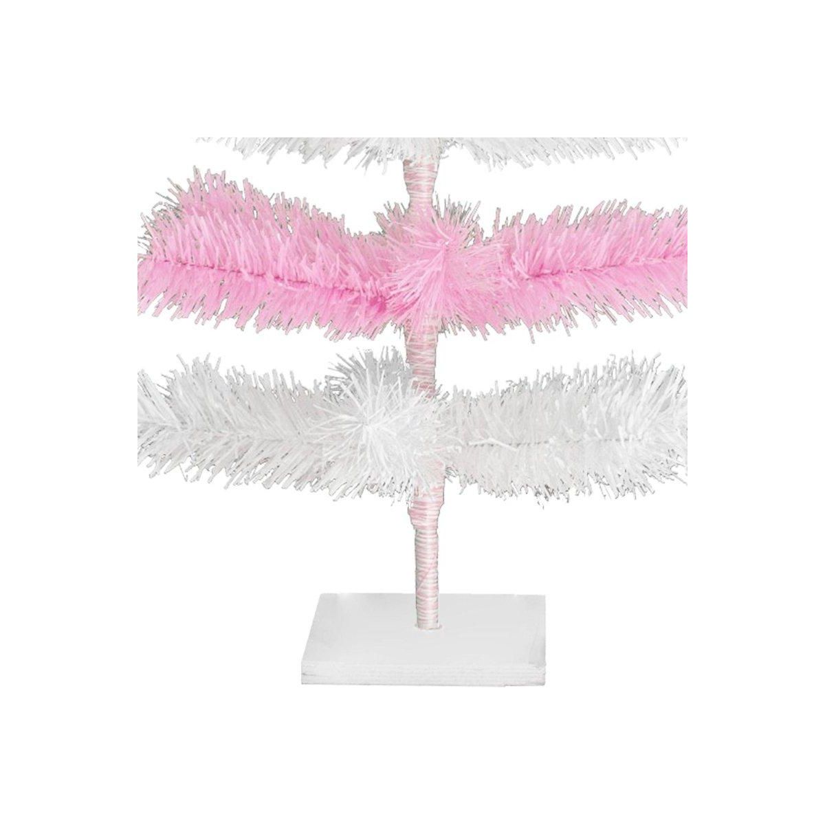 Shop For Pink & White Layered Tinsel Christmas Tree at Michelle's aDOORable Creations