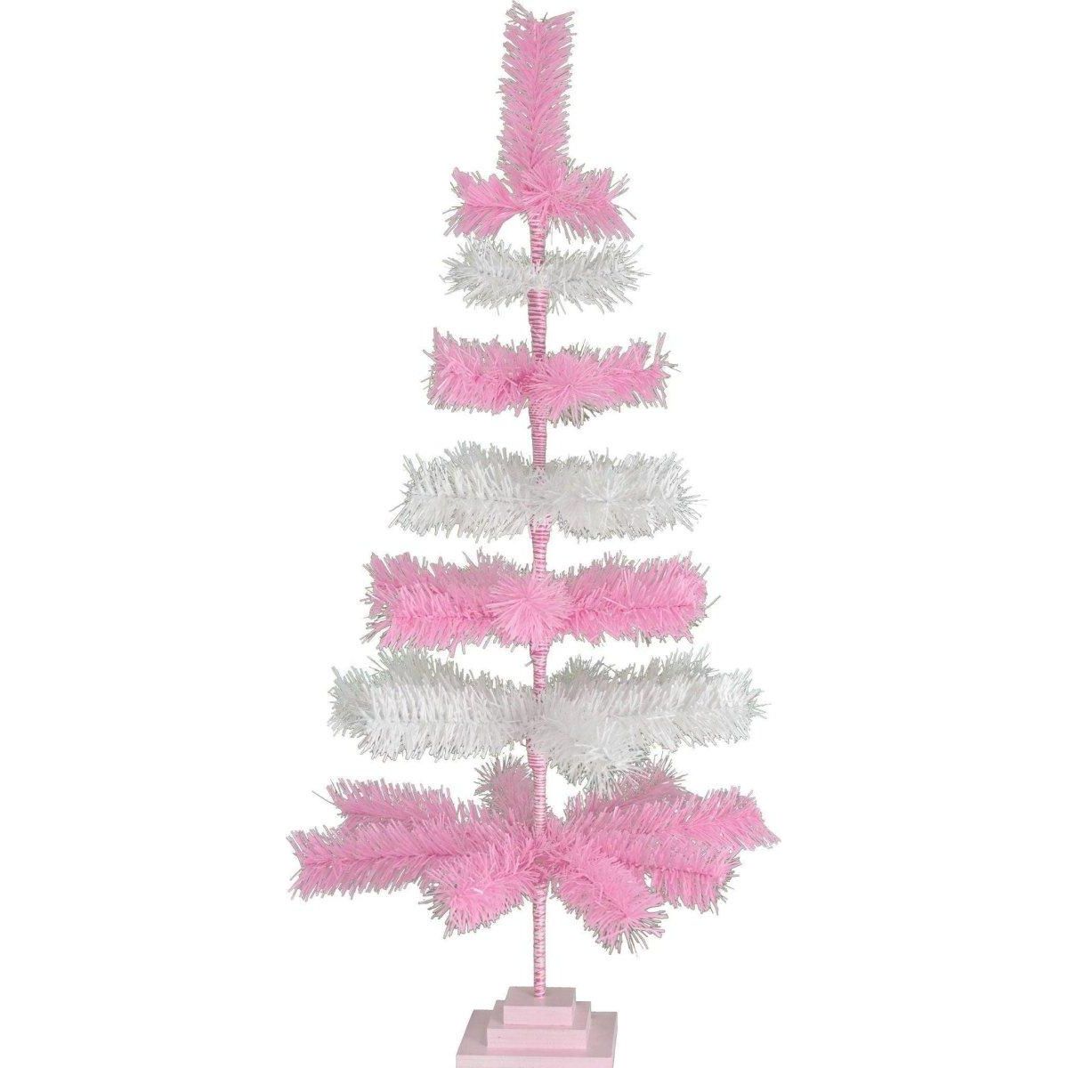 Shop For Pink & White Layered Tinsel Christmas Tree at Michelle's aDOORable Creations