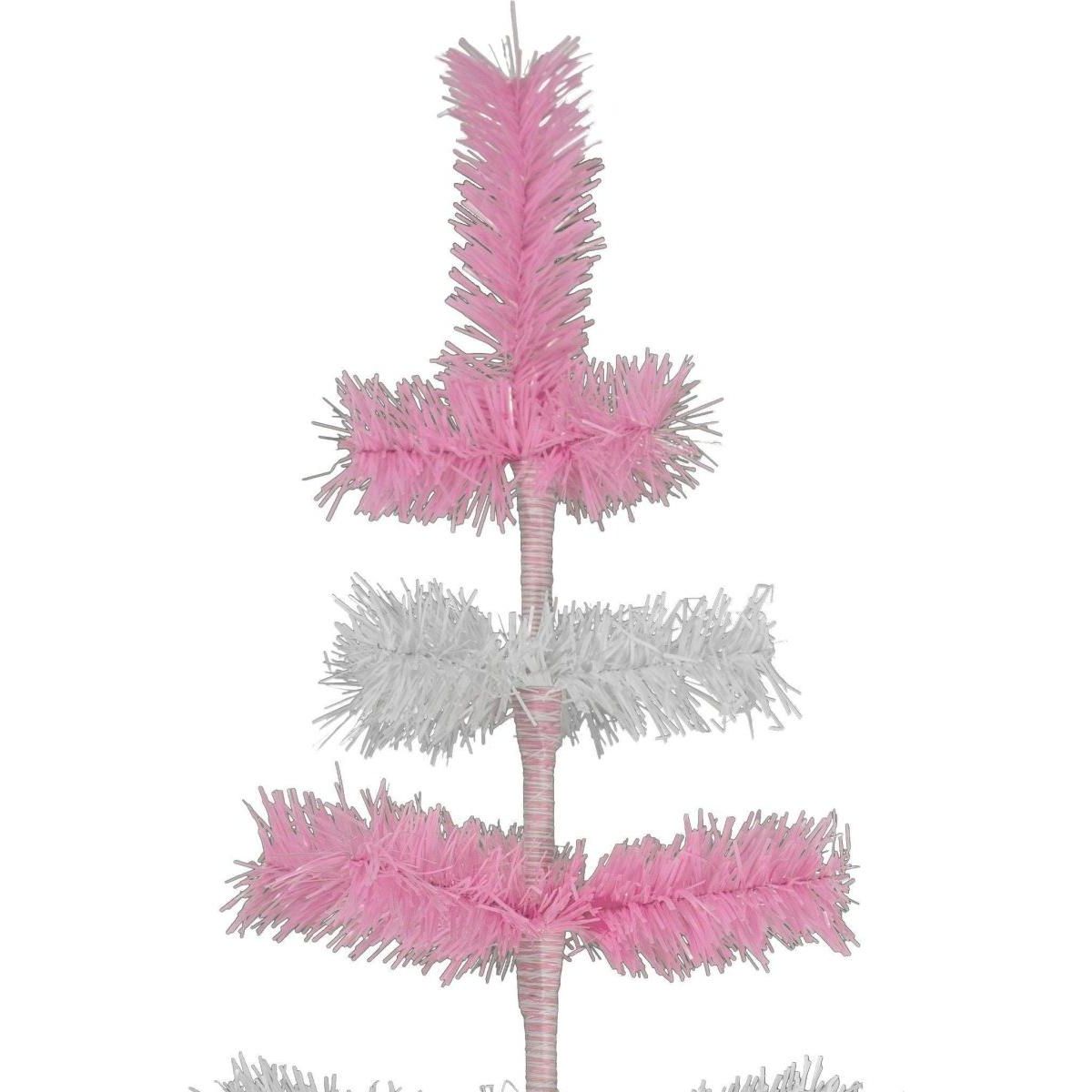 Shop For Pink & White Layered Tinsel Christmas Tree at Michelle's aDOORable Creations