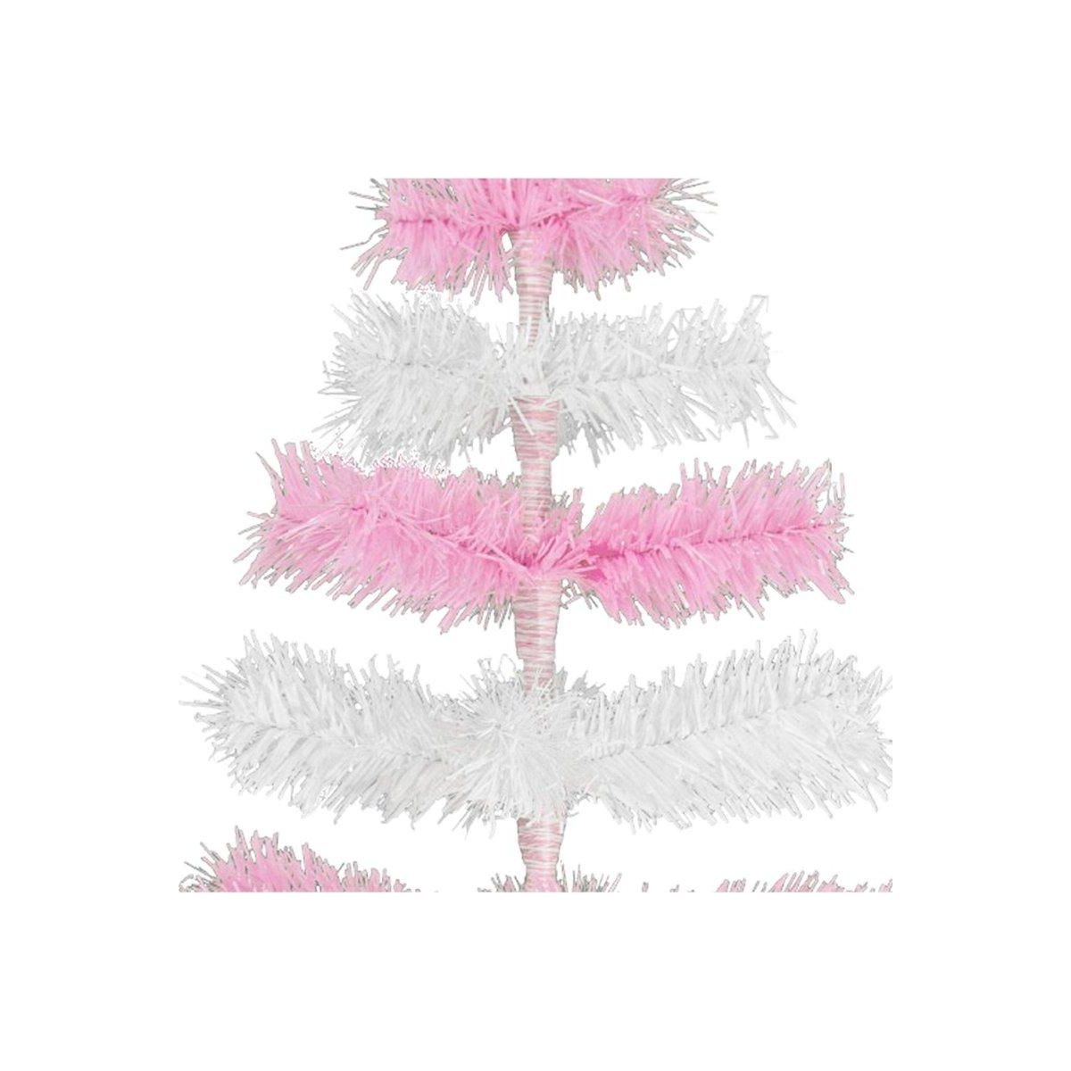 Shop For Pink & White Layered Tinsel Christmas Tree at Michelle's aDOORable Creations