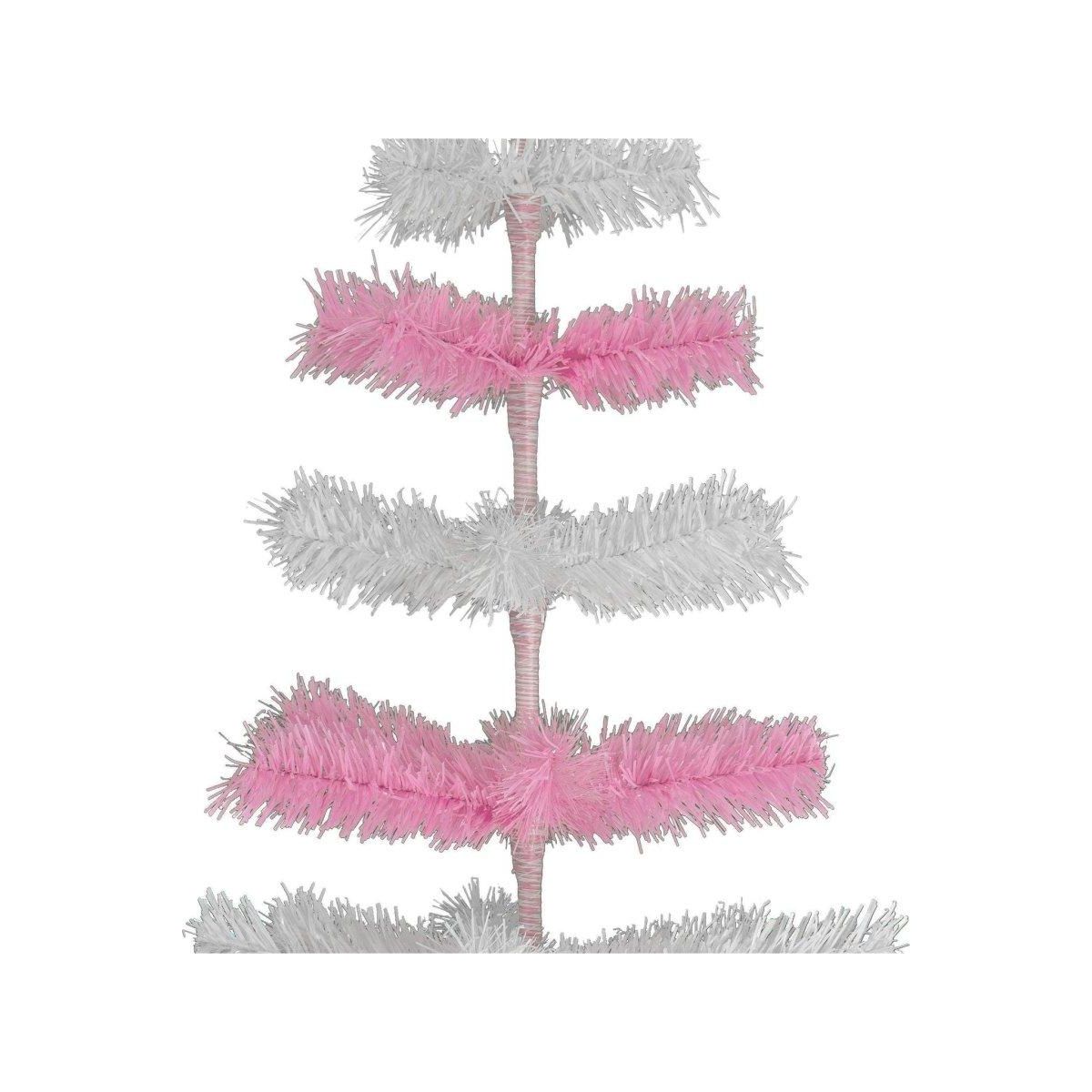 Shop For Pink & White Layered Tinsel Christmas Tree at Michelle's aDOORable Creations