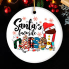 Shop For Plaid Santa’s Favorite Nurse Ornament