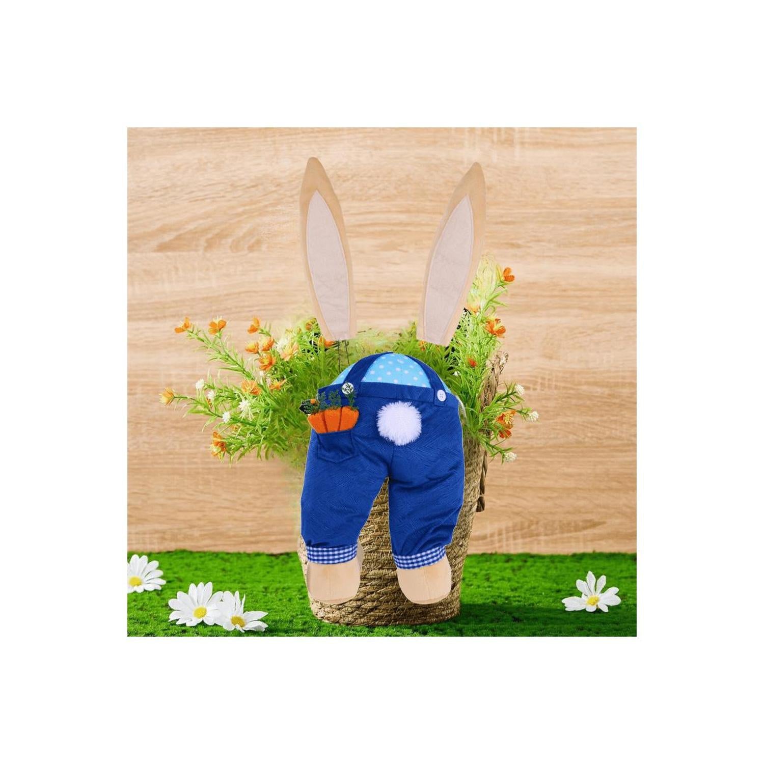 Plush Boy Bunny Wreath Decor Kit