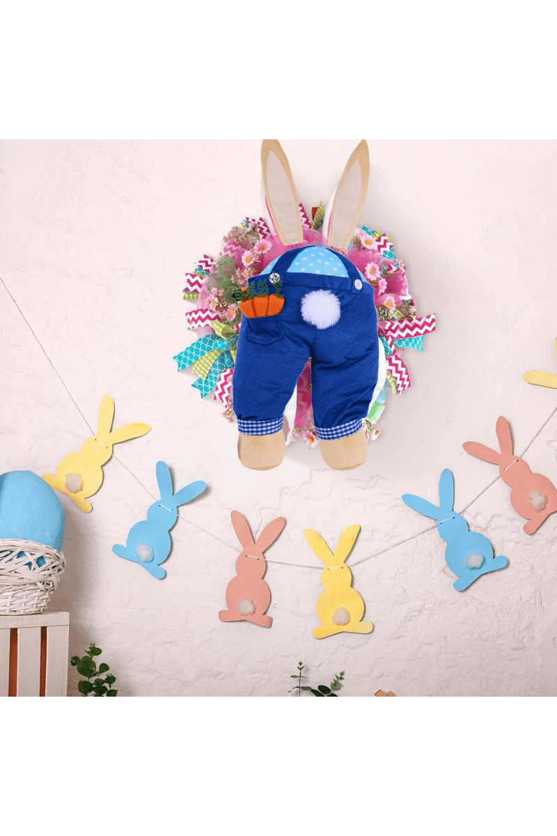 Shop For Plush Boy Bunny Wreath Decor Kit