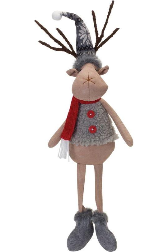 Shop For Plush Winter Deer Shelf Sitter (Set of 2) at Michelle's aDOORable Creations