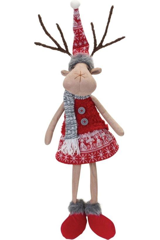 Shop For Plush Winter Deer Shelf Sitter (Set of 2) at Michelle's aDOORable Creations