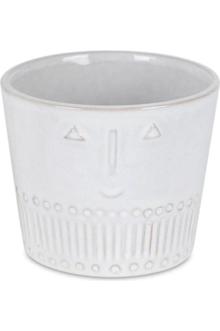 Shop For Porcelain Face Planter (Set of 2) at Michelle's aDOORable Creations