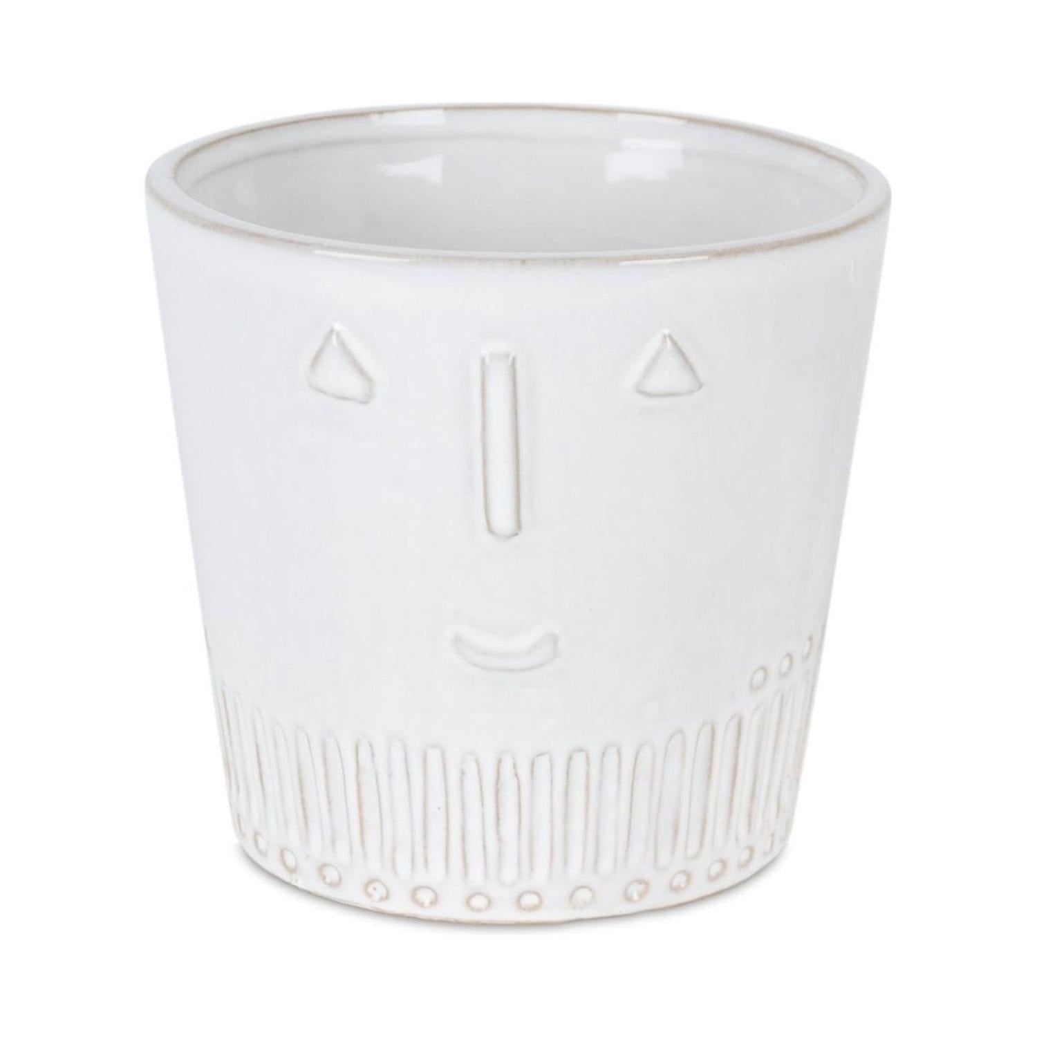 Shop For Porcelain Face Planter (Set of 2) at Michelle's aDOORable Creations