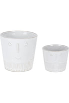 Shop For Porcelain Face Planter (Set of 2) 82513DS